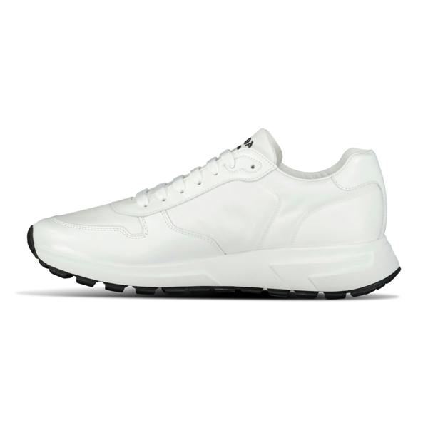 Prada Prax 01 Re-Nylon Leather Sneakers White - chancefashionco