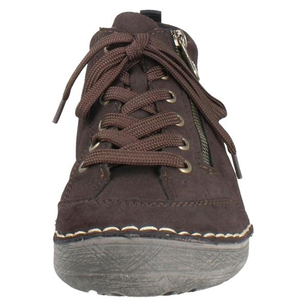 Rieker Ladies Rieker Lace-Up Shoes with Zip 52514