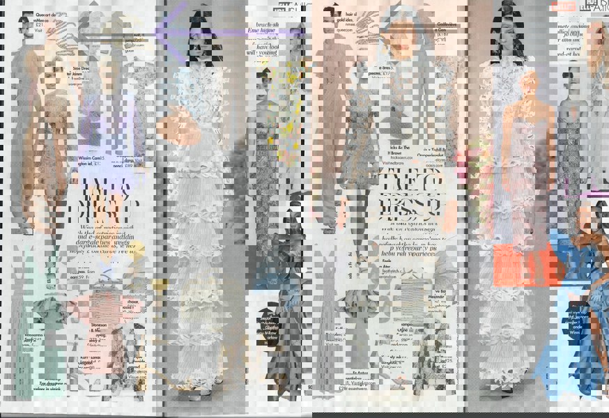 gold hair slides art deco in Hello magazine