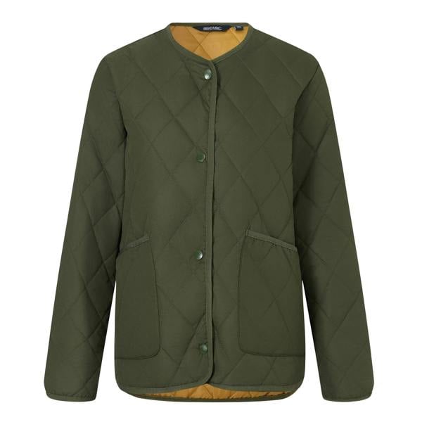 Regatta Womens/Ladies Maia Quilted Padded Jacket - Dark Khaki/Wood Brown - 