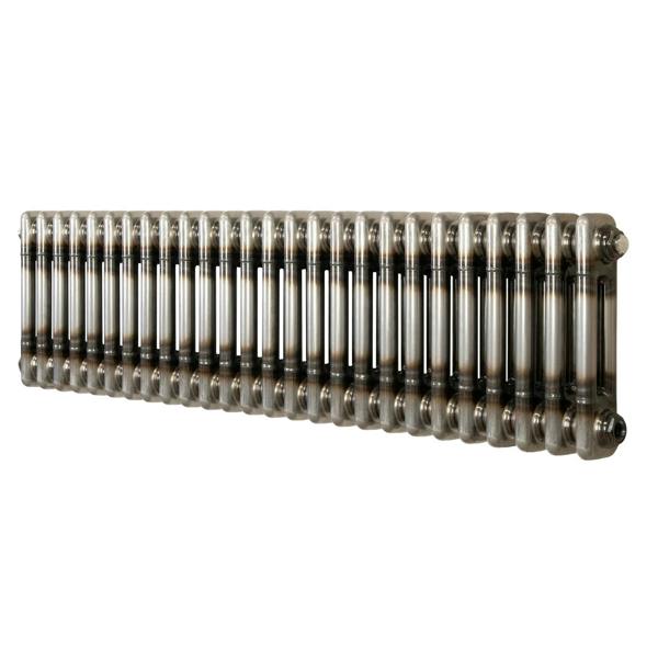 Monstershop Traditional 2 Column Radiator - 300 x 1190mm - Raw Metal