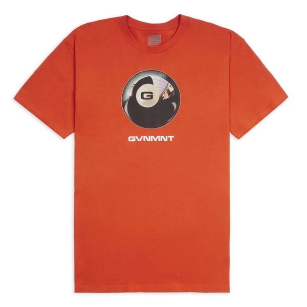 GVNMNT Clothing Co 8 Ball Tee - Orange