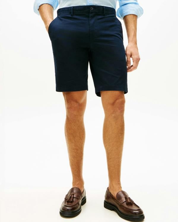 Tommy Hilfiger Denton 9.5 Inch Essential Mens Twill Shorts - Desert Sky
