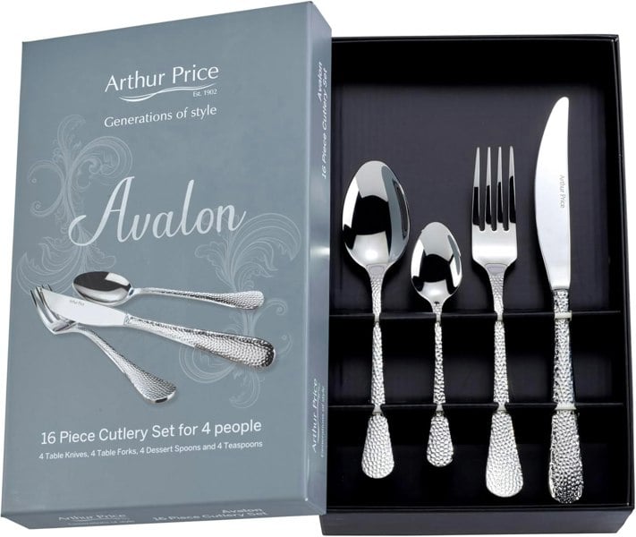 Arthur Price 'Avalon' Stainless Steel 16 Piece 4 Person Gift Boxed Cutlery Set