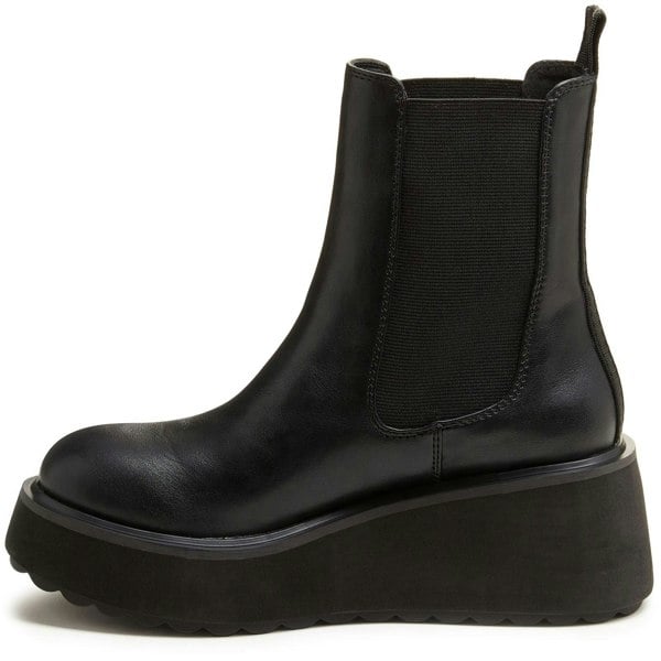 Rocket Dog Heyday Polyurethane Women's Black Flat Chelsea Boots