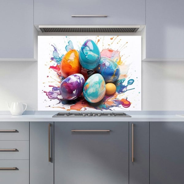 Warren Reed - Designer Watercolor Easter eggs Kitchen Splashback