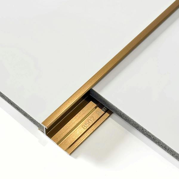 ENER-J I-Bar Aluminium Trims for 8mm Charcoal boards, Gold Size: 3000 mm (Pack of 2)