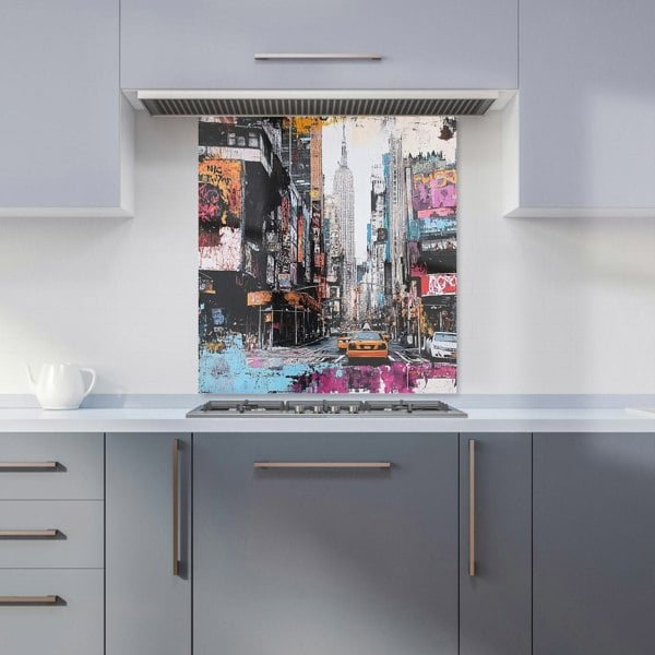 Warren Reed New York Empire State Building Streets Kitchen Splashback - 00018