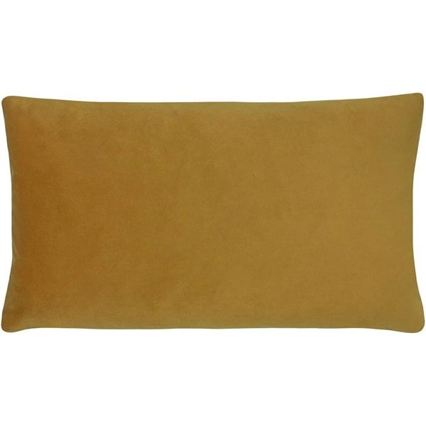 Evans Lichfield Sunningdale Velvet Rectangular Cushion Cover - Saffron