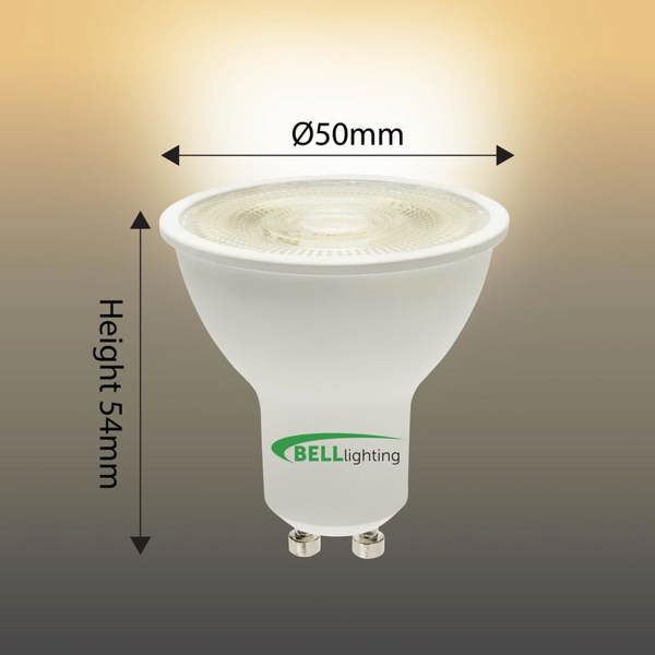 BELL Lighting GU10 Dimmable LED Spotlight 4.4W Energy Saving LED Bulbs