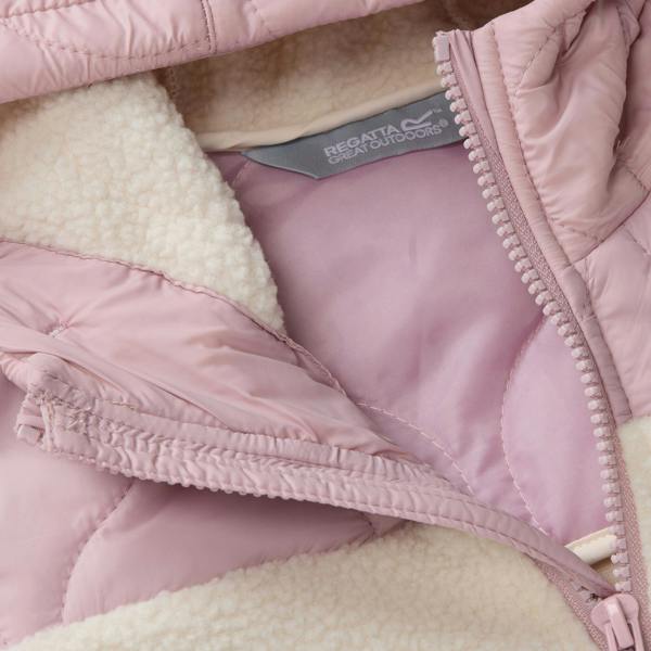 Regatta Childrens/Kids Myla Hybrid Jacket - Powder Lilac/Light Vanilla - 