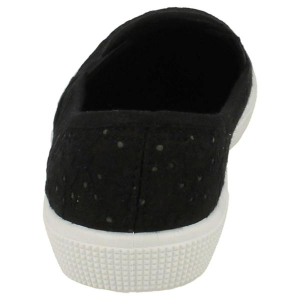 Spot On Ladies Spot On Slip On Plimsolls
