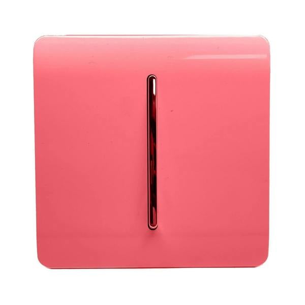 Trendi Switch 1 Gang 1 or 2 way Rocker Light Switch in Strawberry Red