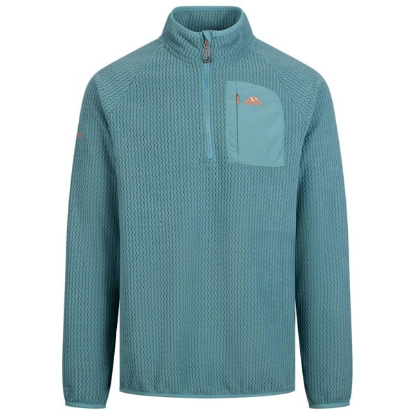 Trespass Mens Harry Half Zip Fleece - Greensea