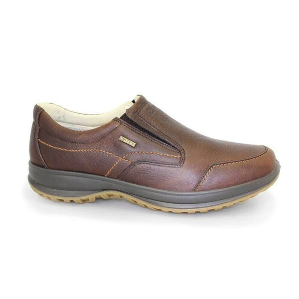 Grisport Mens Melrose Waxy Leather Walking Shoes - Brown