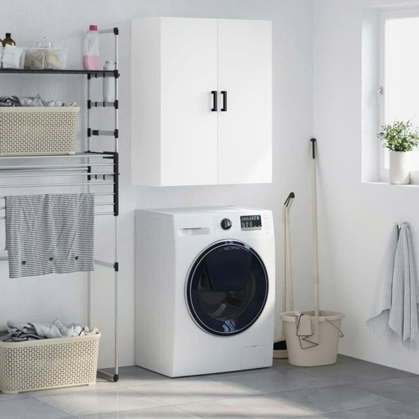 Berkfield Wall Mounted Cabinet White 69.5x34x90 cm