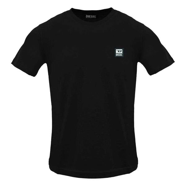 Diesel Mens Caviar Logo T-Shirt - Black - 