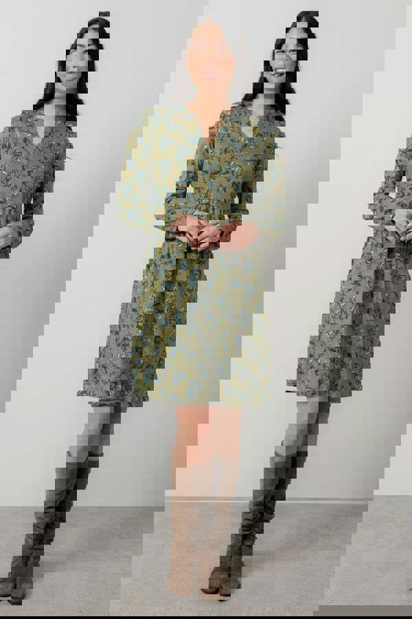 Lily & Me Fable Organic Cotton Jersey Dress Green