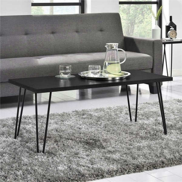 Dorel Home Owen Retro Coffee Table in Black Oak Look