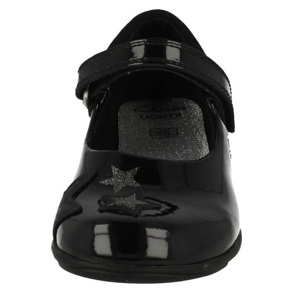 Clarks Girls Clarks School Shoes with Lights Trixi Bee