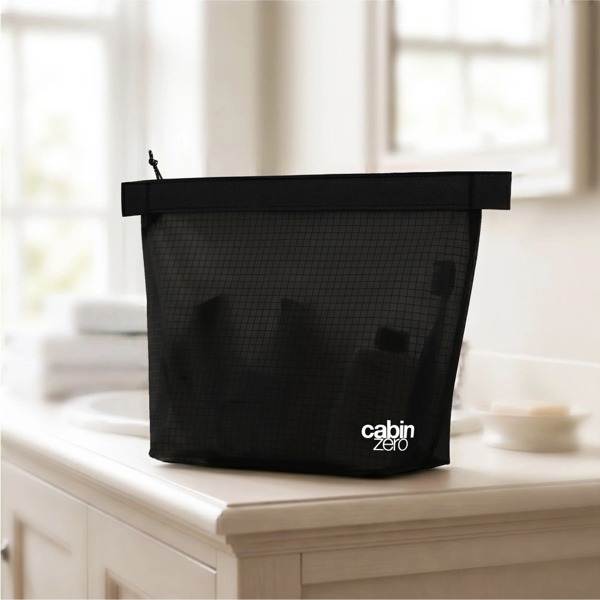 CabinZero Ultralight Wash Pouch 3.5L, Self Standing Design and Water Resistant Coating, Toiletry Bag