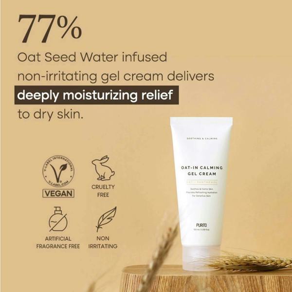 Purito Skincare Oat-In Calming Gel Cream 100ml - Additional 4