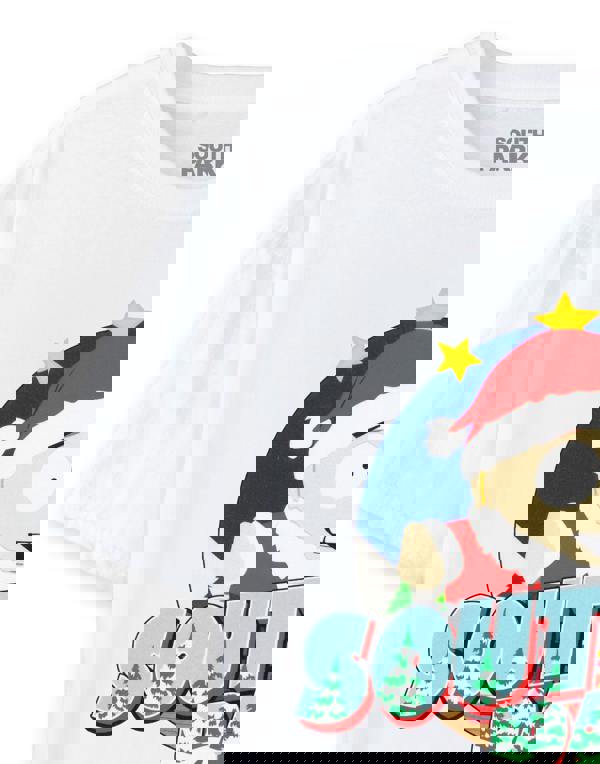 South Park Mens White Cartman Santa Short Sleeved T-Shirt