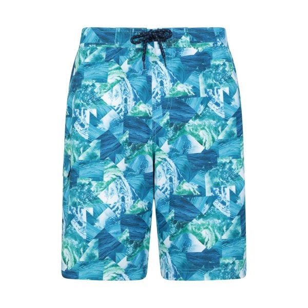 Mountain Warehouse Mens Ocean Patterned Boardshorts - Teal