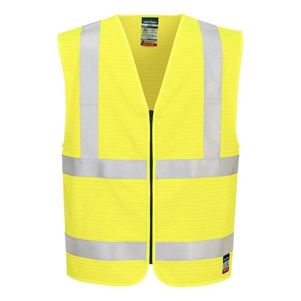 Bizflame Hi-Vis FR Zip Vest Portwest