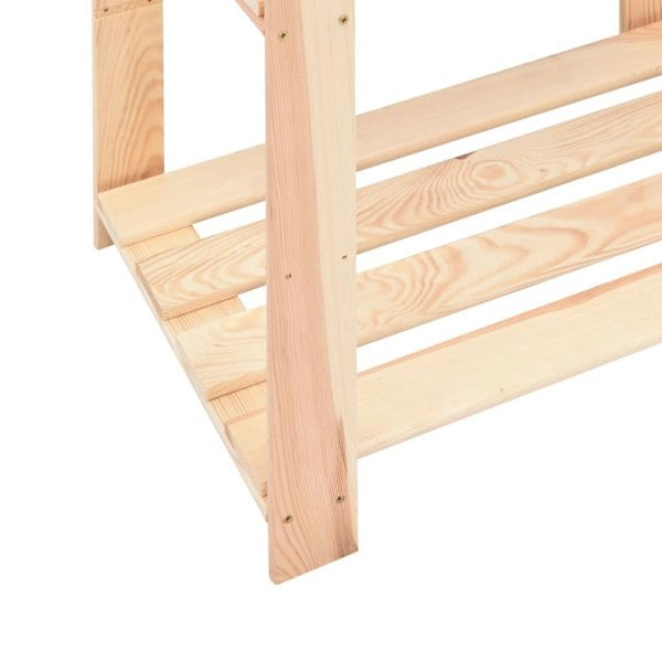 Berkfield 3-Tier Storage Racks 3 pcs 60x38x90 cm Solid Pinewood 150 kg