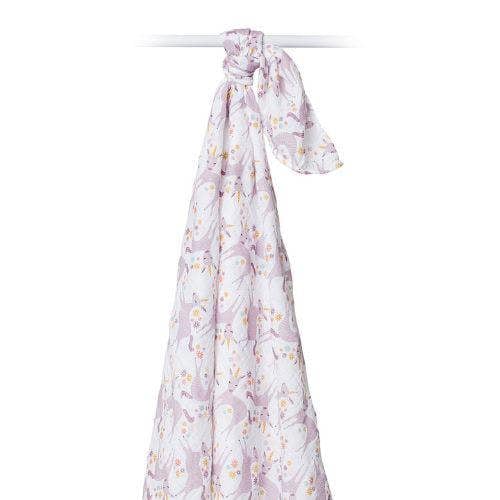 Lulujo - Large Muslin Swaddle - Unicorn