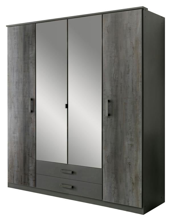 Duisberg  Digi Steel 4 Door Wardrobe