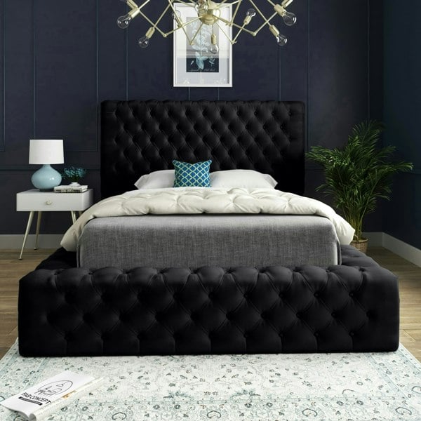 DS Living Cambridge Bed - Kingsize - 5ft - Black