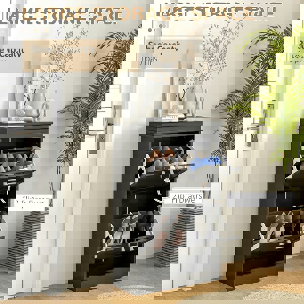 Flip-down Shoe Cabinet