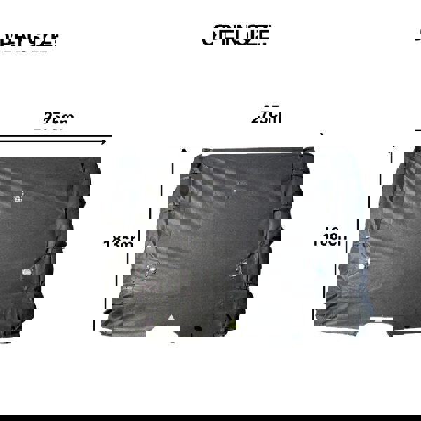 Caravan Towing Cover OLPRO - showing dimensions