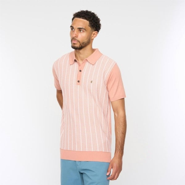 Gabicci G54M09 Mens Short Sleeve Knitted Polo Gabicci Classic - PEACH
