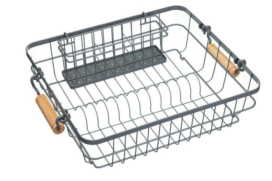 KitchenCraft Living Nostalgia Wire Dish & Cutlery Drainer
