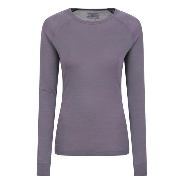 Mountain Warehouse Womens/Ladies Merino II Thermal Top - Dusky Purple - 