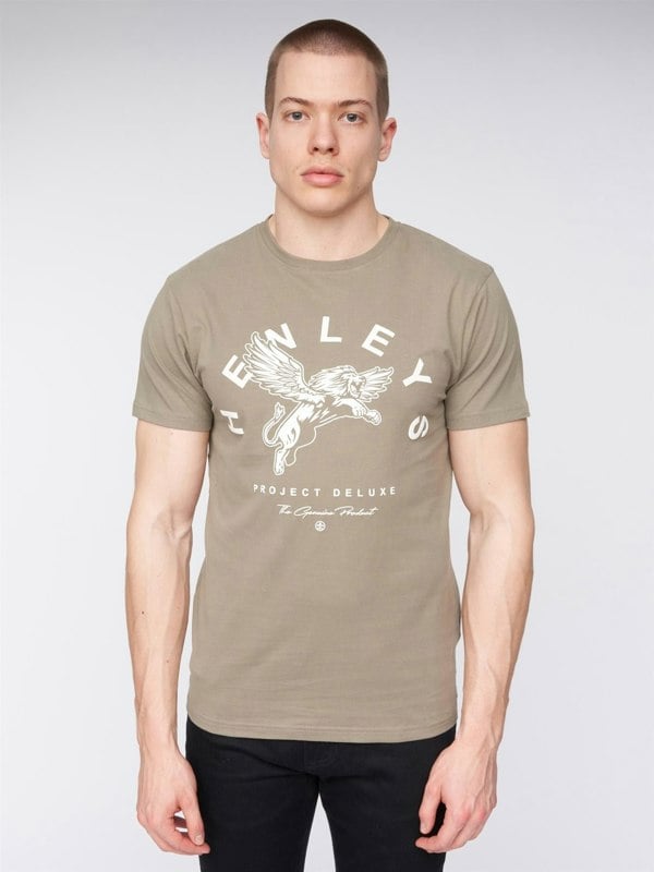 Henleys Colhen T-Shirt Dusty Olive