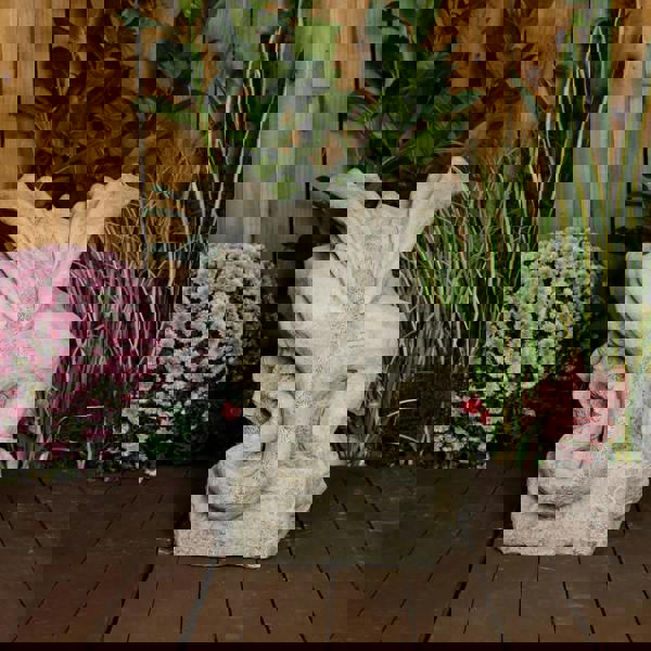 Fearsome and Large Guardian Gargoyle on Ball Statue