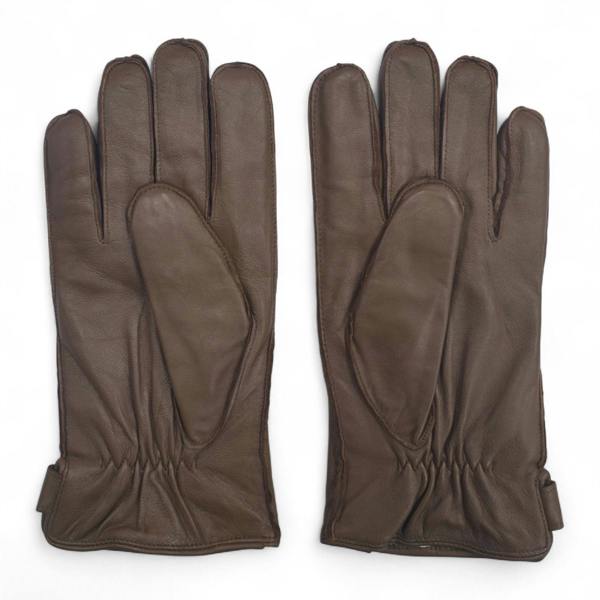 Infinity Leather Men’s Italian Leather Warm Wool-Lined Winter Gloves - M-LGV-505