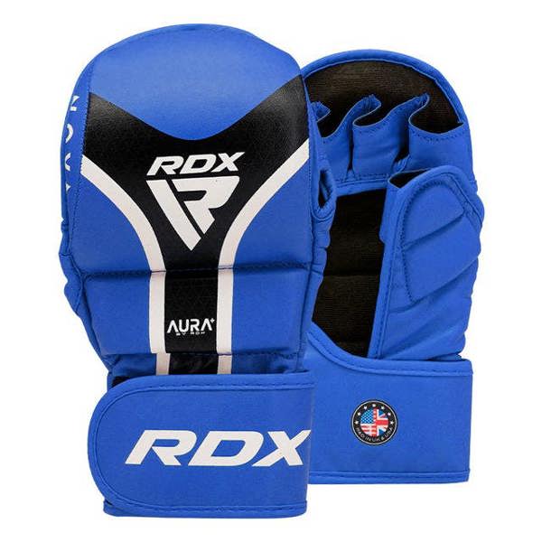 RDX Sports GRAPPLING GLOVES SHOOTER AURA PLUS T-17 BLUE/BLACK