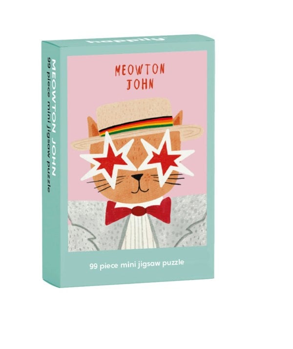 Happily Puzzles Meowton John - 99 Piece Mini Jigsaw Puzzle