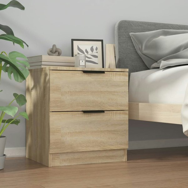 Berkfield Bedside Cabinets 2 pcs Sonoma Oak Engineered Wood