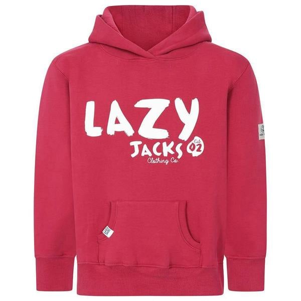 Lazy Jacks Kids Established Hoodie - Crimson