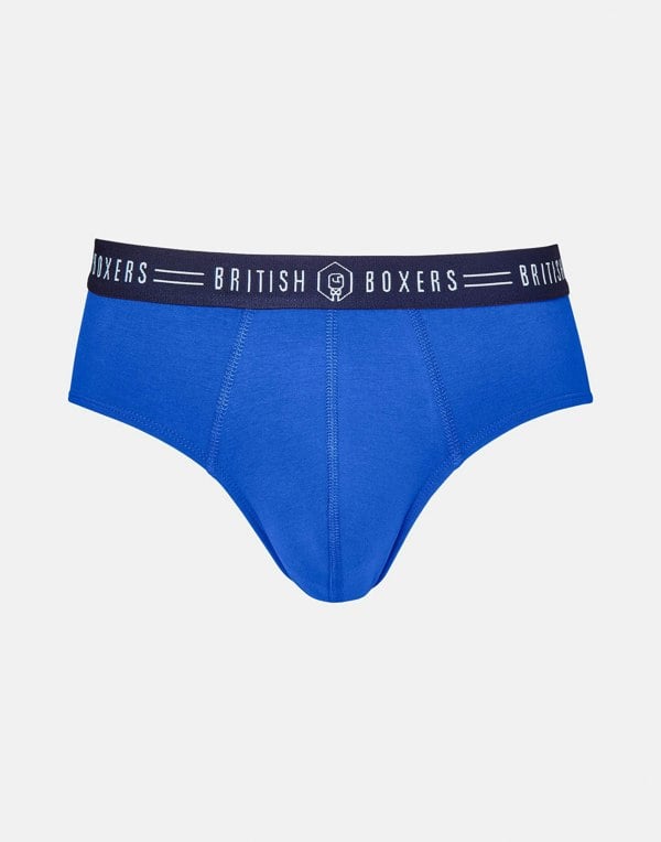 Three-pack British Boxers Men's Briefs – Bourbon Blues - British Boxers