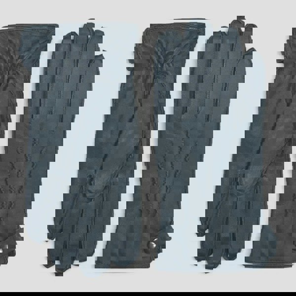 Infinity Leather Men’s Leather Wool Lined Snap Button Closure Winter Gloves