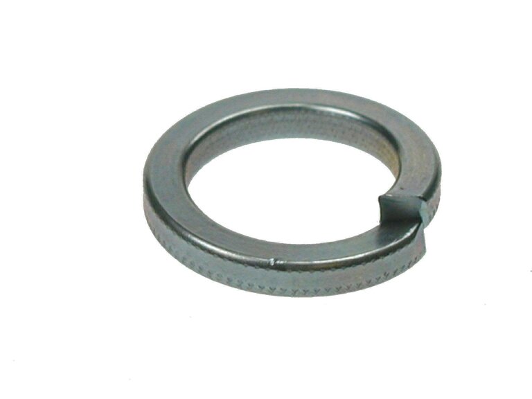 Fixaball Metric Split Spring Lock Washers Square Single Coil BZP Zinc