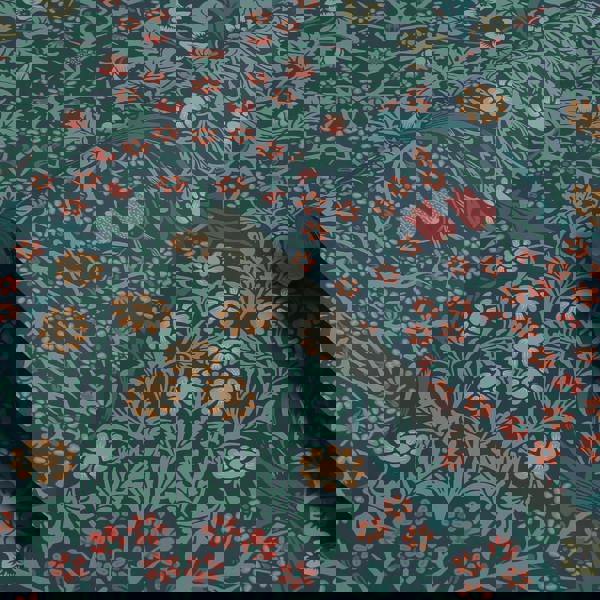 William Morris At Home Blackthorn Wallpaper | Navy