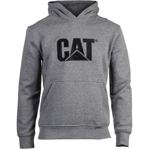 Caterpillar Trademark Cotton Men's Grey Hoodie